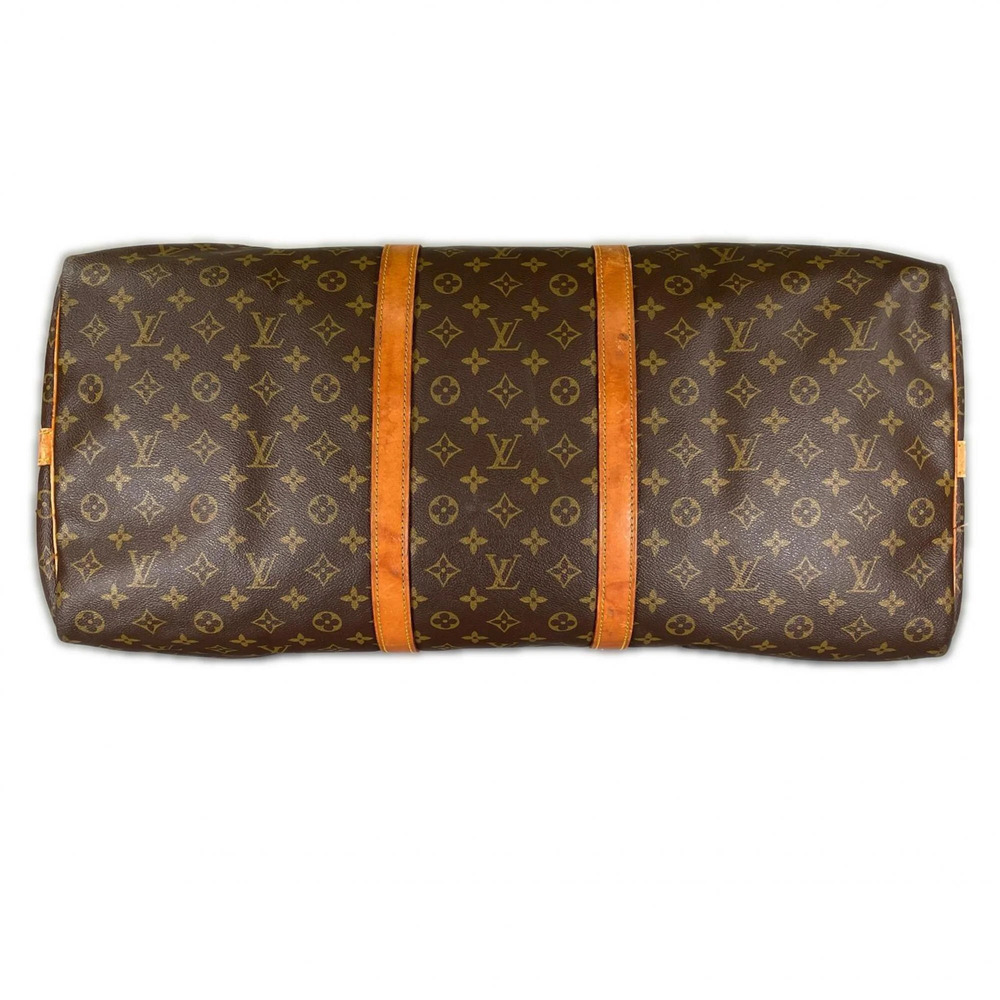 LOUIS VUITTON Brown Monogram Canvas Keepall 60 Boston Bag - Picture 3 of 15